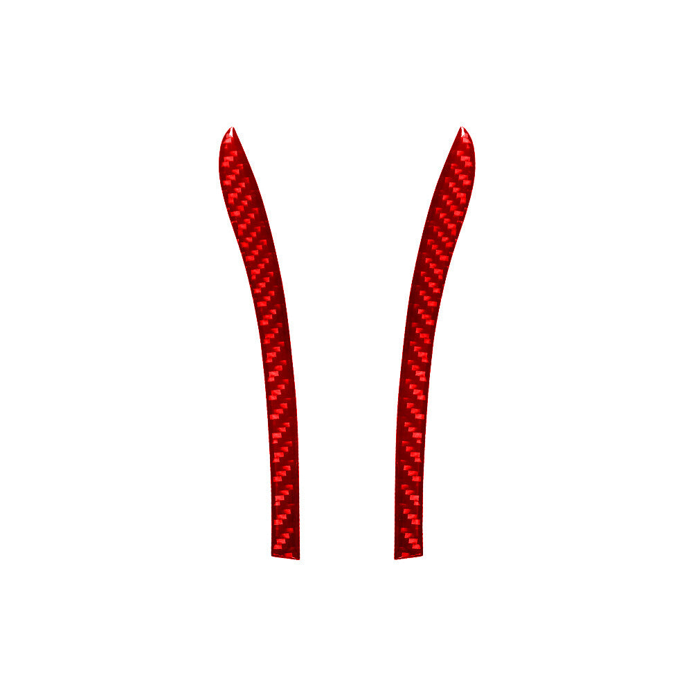 2Pcs Carbon Fiber Interior Console CD Player Cover Trim for Acura TL 2004-2008 v