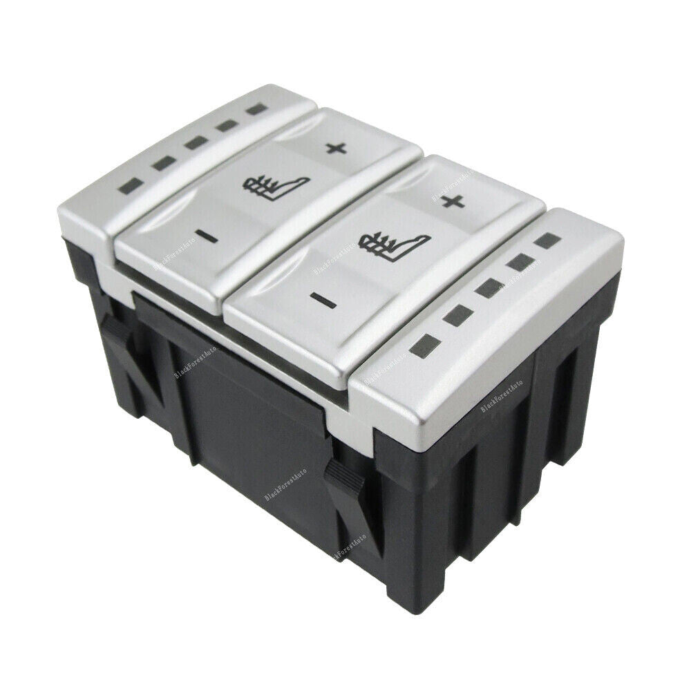 Silver Fits for Ford S-MAX Galaxy Galaxy Car Heated for Seat Button Switch 6M2T19K314AC Q