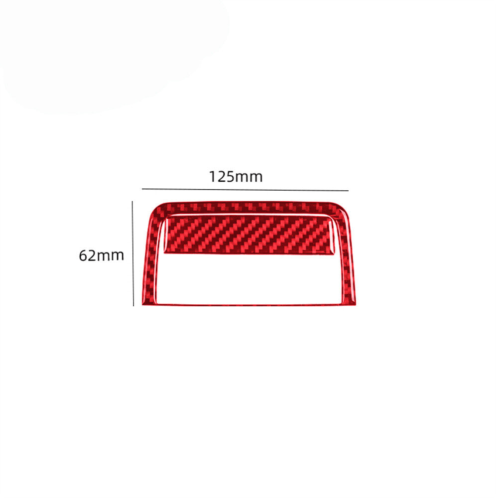 Red Carbon Fiber Radio With Navigation Trim for Tiguan 2013-2017 B v