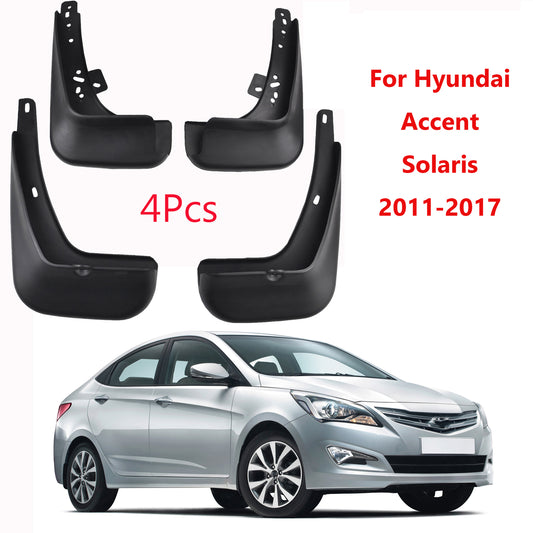 A Set Mudguards for Hyundai Accent Car Fender mud flaps Splash Guards 2011-2018 Q