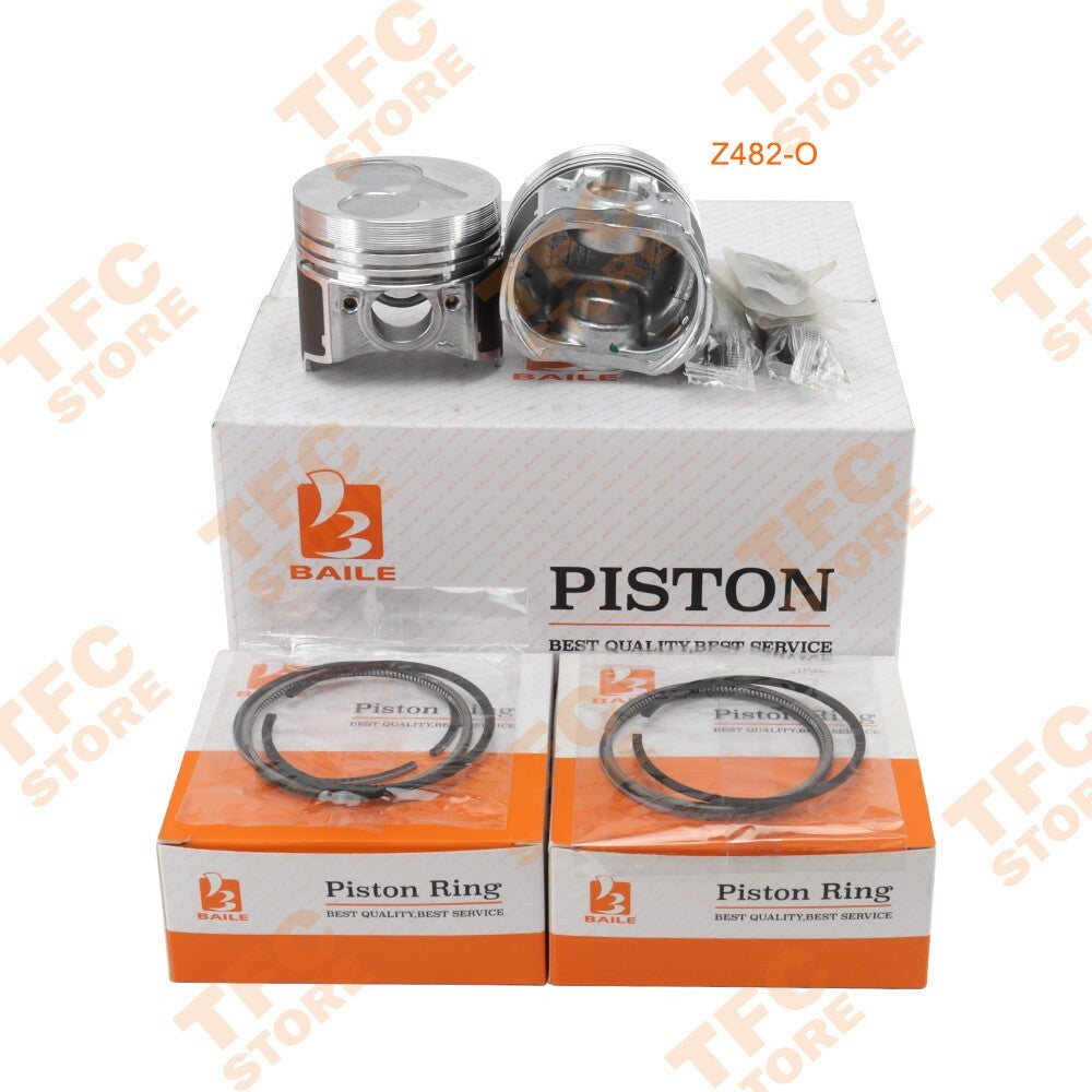 New STD Piston Kit + Rings Set for Kubota D722 Z482 Z482-O Engine 16851-21114