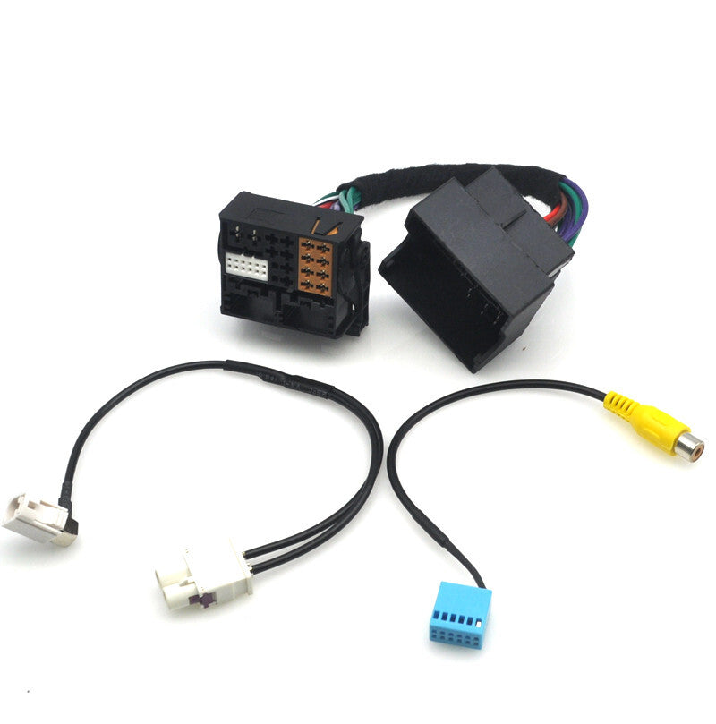 for VW RCD330 340G 187B 187F MIB Radio Radio ISO MQB to PQ Camera Adapter Cable v