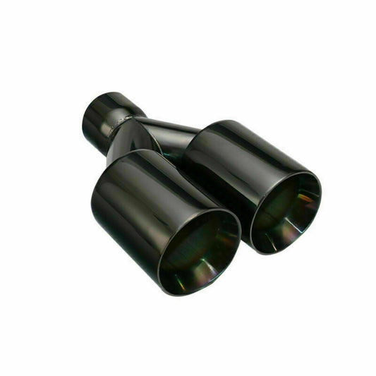 2.5'' ID 3.5'' OD Universal Double Wall Welding Dual Exhaust Muffler End Tip