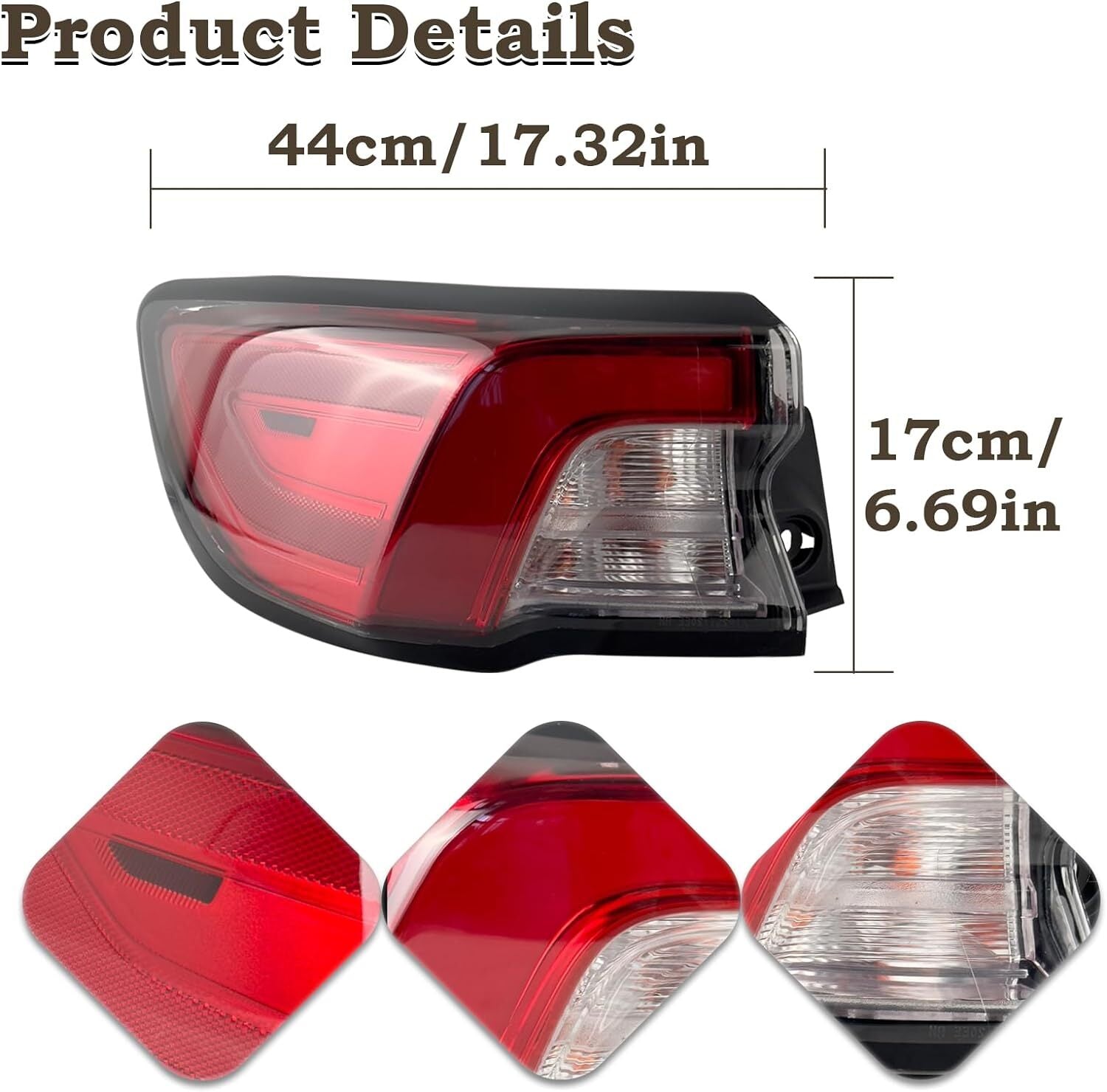 Left Driver Outer Tail Light Assembly Brake Lamp For escape 2020 2021 2022 n