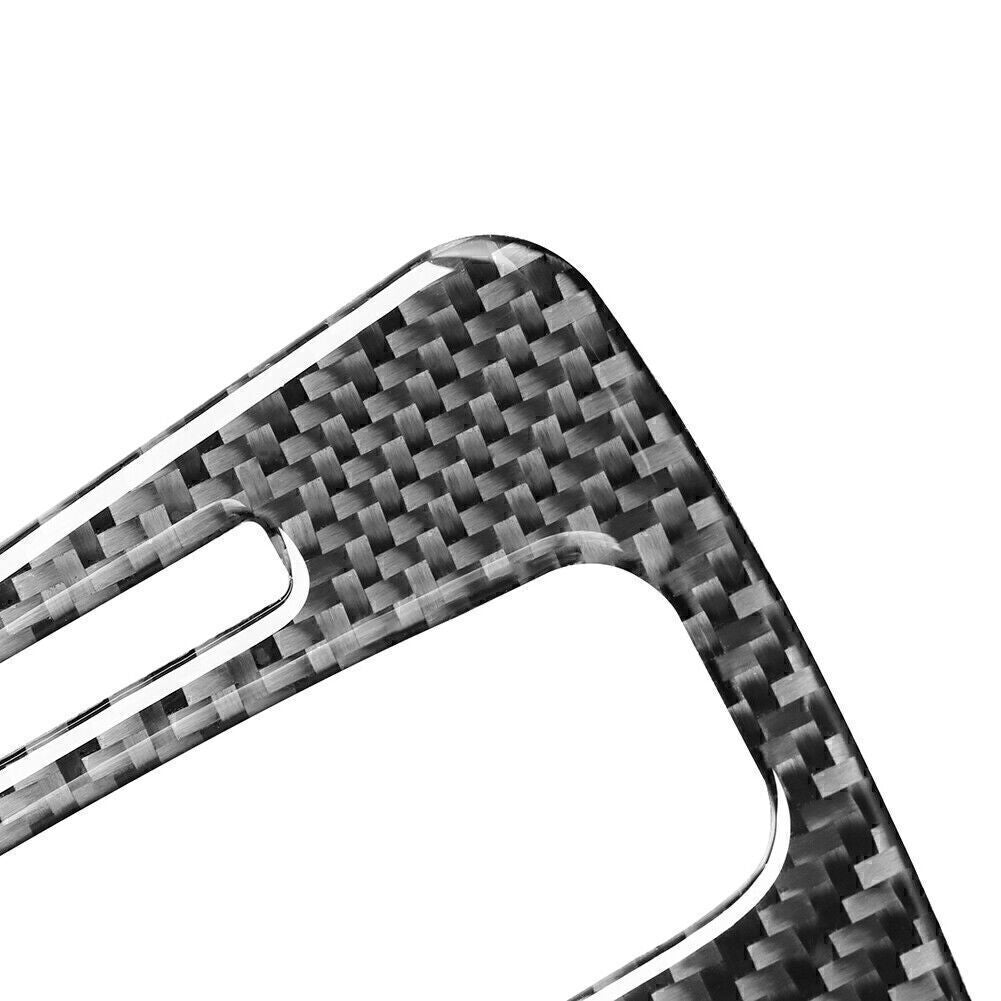 Fit for Honda CR-V CRV 2007-2011 2x Carbon Fiber Console Gear Shift Panel Cover Trim