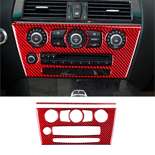 Red Carbon Fiber Rear Cup Holder Cover Trim For Land for Range Rover Sport 2014-2017 v