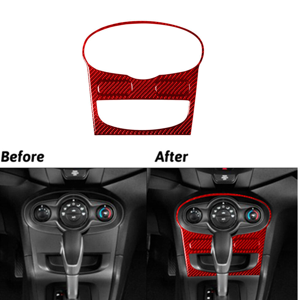 2Pcs Carbon Fiber Center Side Front Frame Cover Trim for Dodge Durango 2014-2020 v