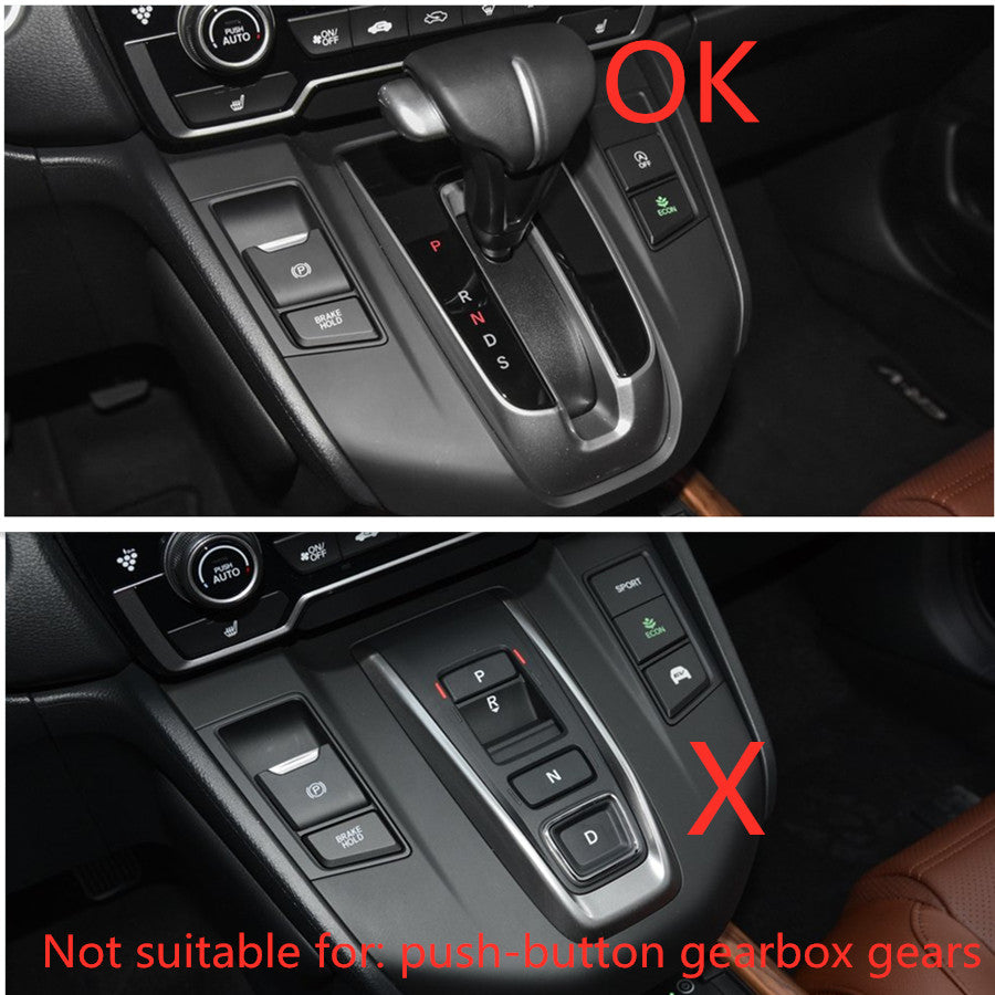 Carbon fiber look Gear Shift Knob Cover Trim for Honda CRV CR-V 2017-2021 v