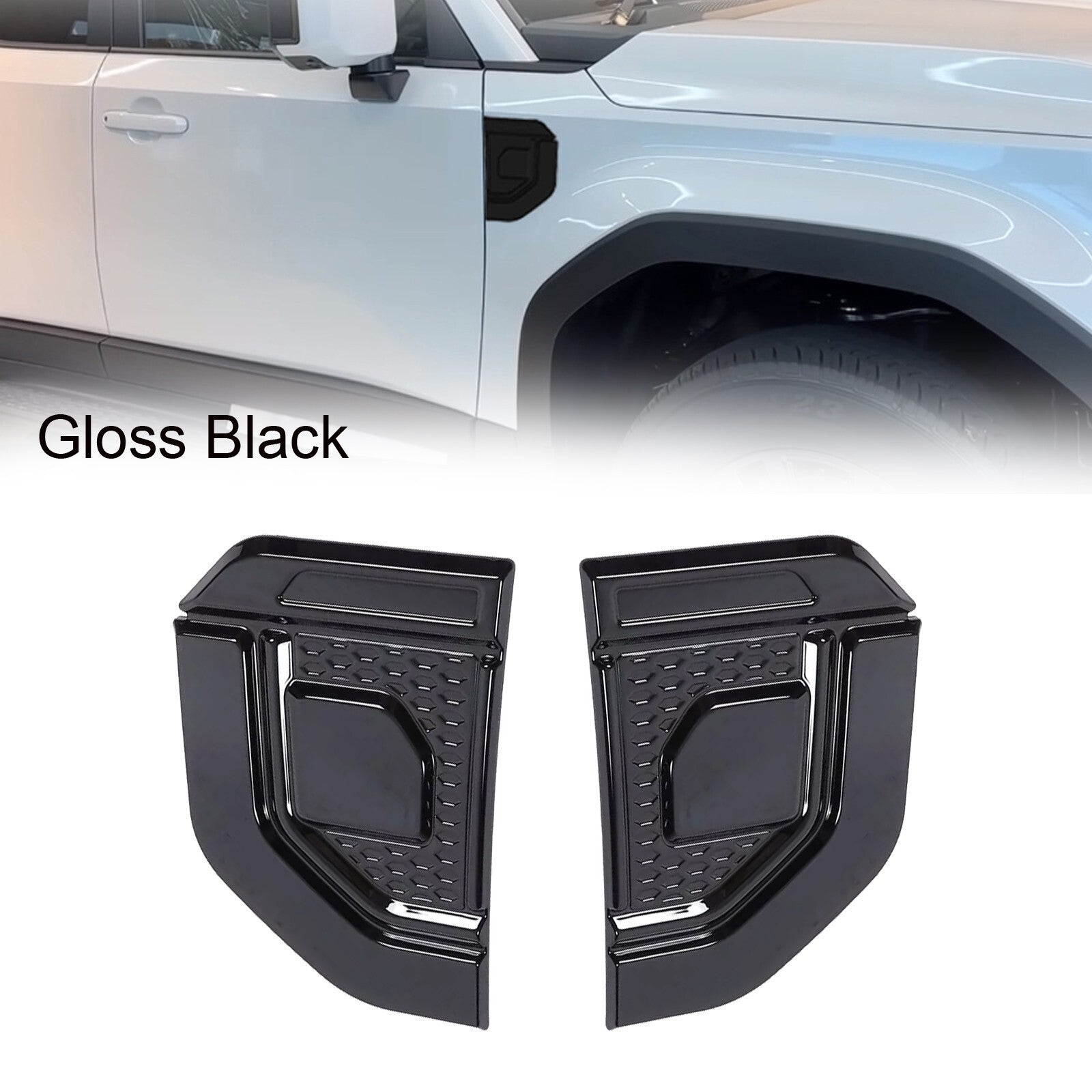 2xSide Mudguard Vent Cover Trim for Prado for Land cruiser LC250 2024 v