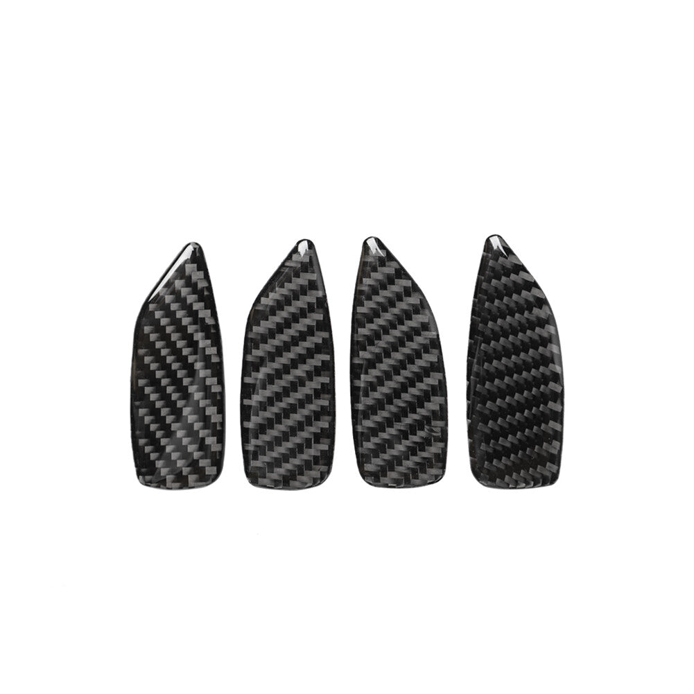 4pcs Carbon Fiber Door Handle Bowl Sticker Trim for BMW 3 Series E46 1998-05
