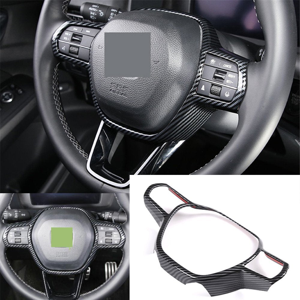 Carbon Fiber ABS Inner Steering Wheel Panel Cover for Honda for Civic 11th 2022 2023