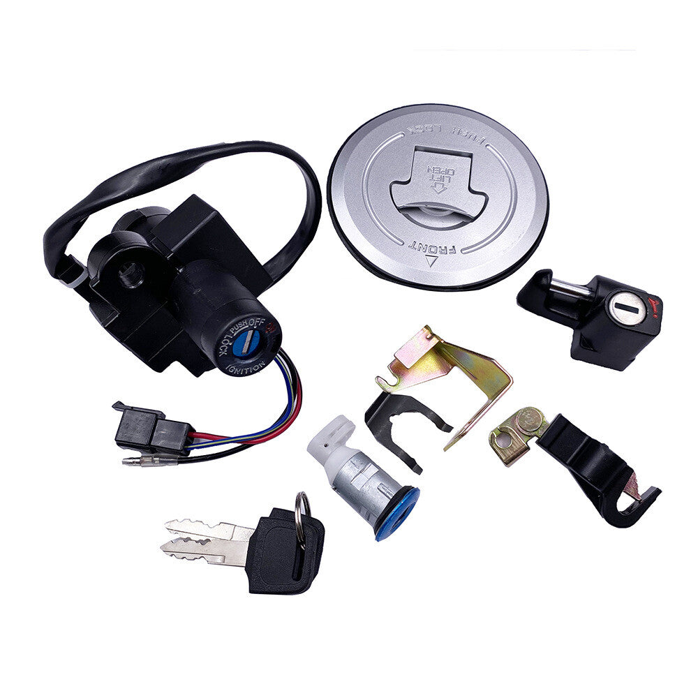 Ignition switch lock kit with 2-button for seat lock Helemt lock for XRV750 Africa Twin Q