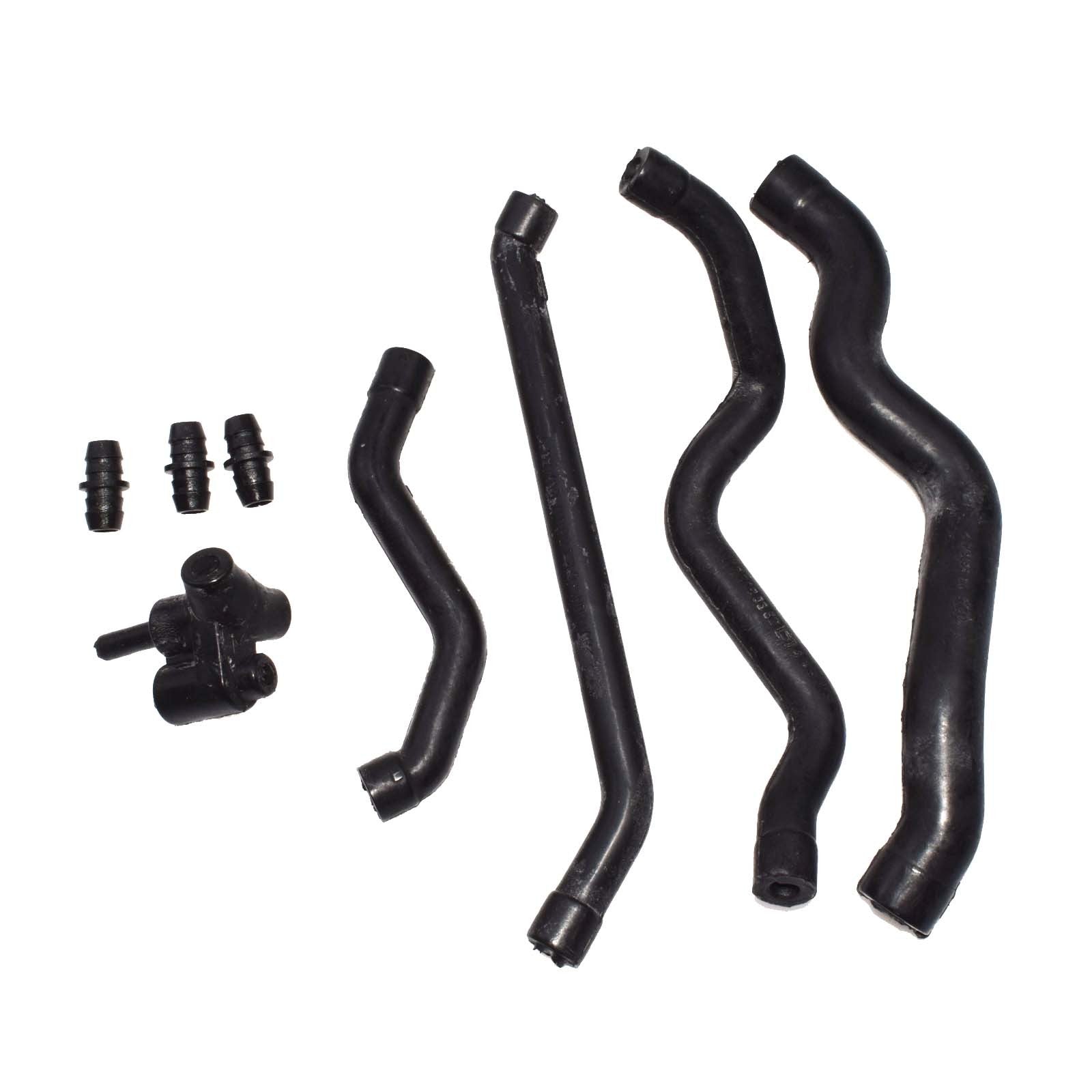 CRANKCASE VENTILATION VALVE COVER BREATHER HOSE KIT W/ CONNECTOR for Mercedes n