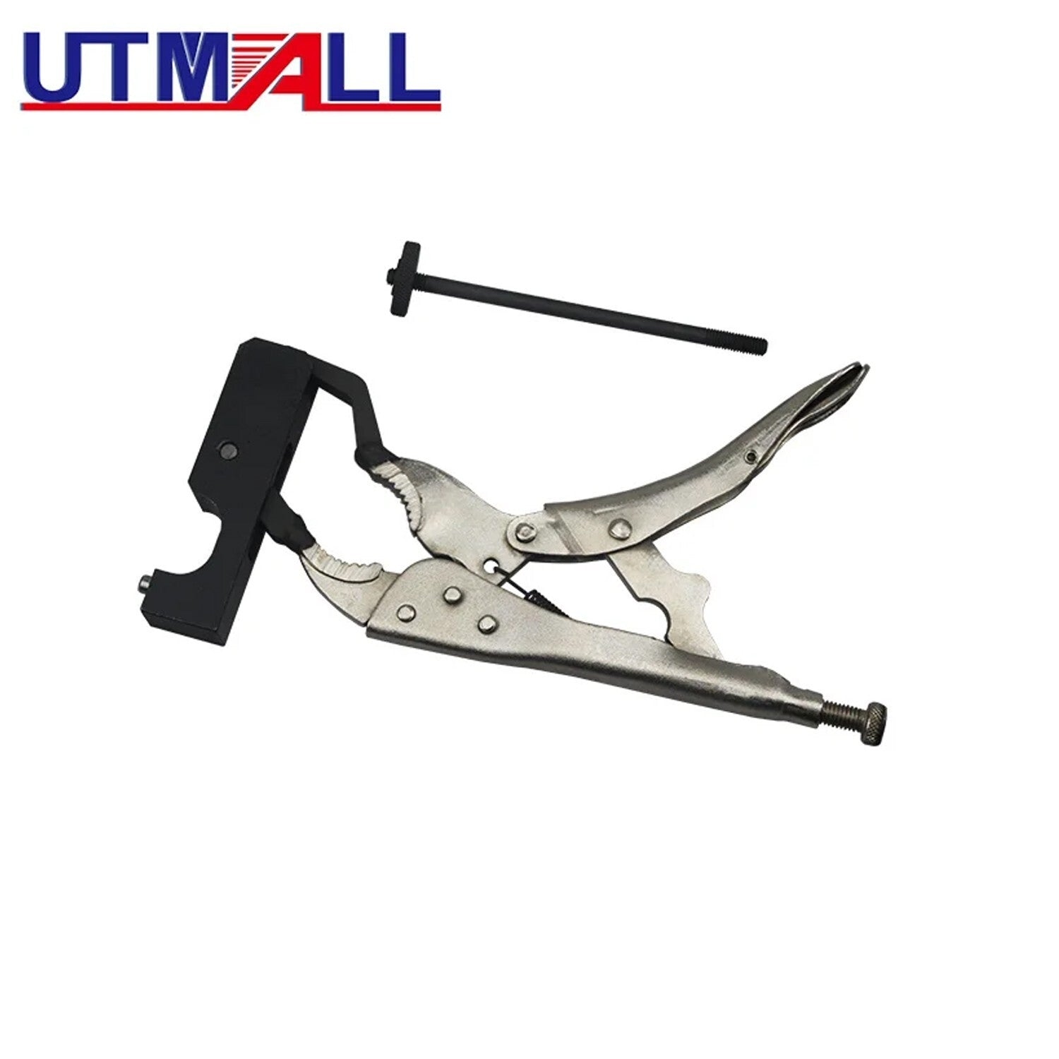 Valve pressure spring compressor installation and removal tool suitable for BMW N42 and N46 engines.