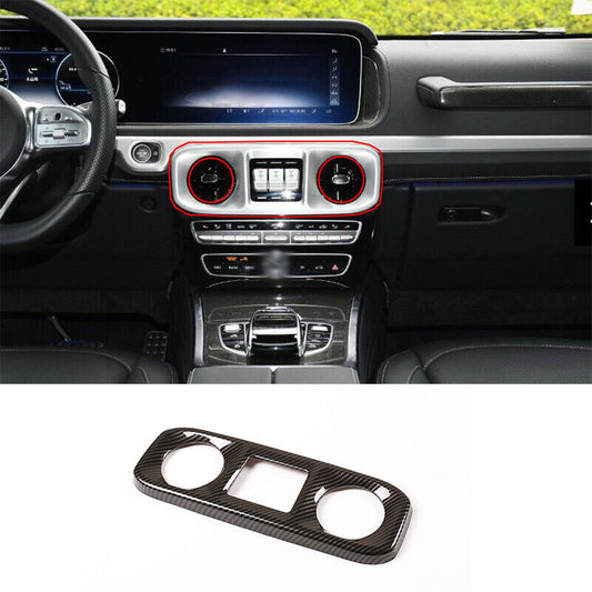 for Benz G-Class W463 2019-22 ABS Carbon Fiber Middle Air Outlet Vent Cover Trim