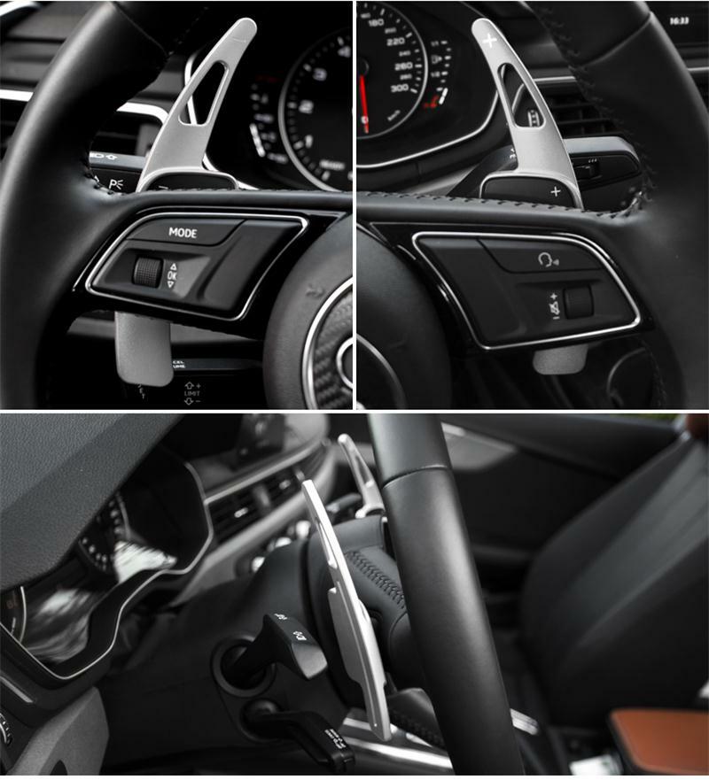 for Audi A3A4/A5/A6/Q7/TT/TTS Gear Shift Steering Wheel Extension Paddle Silvery