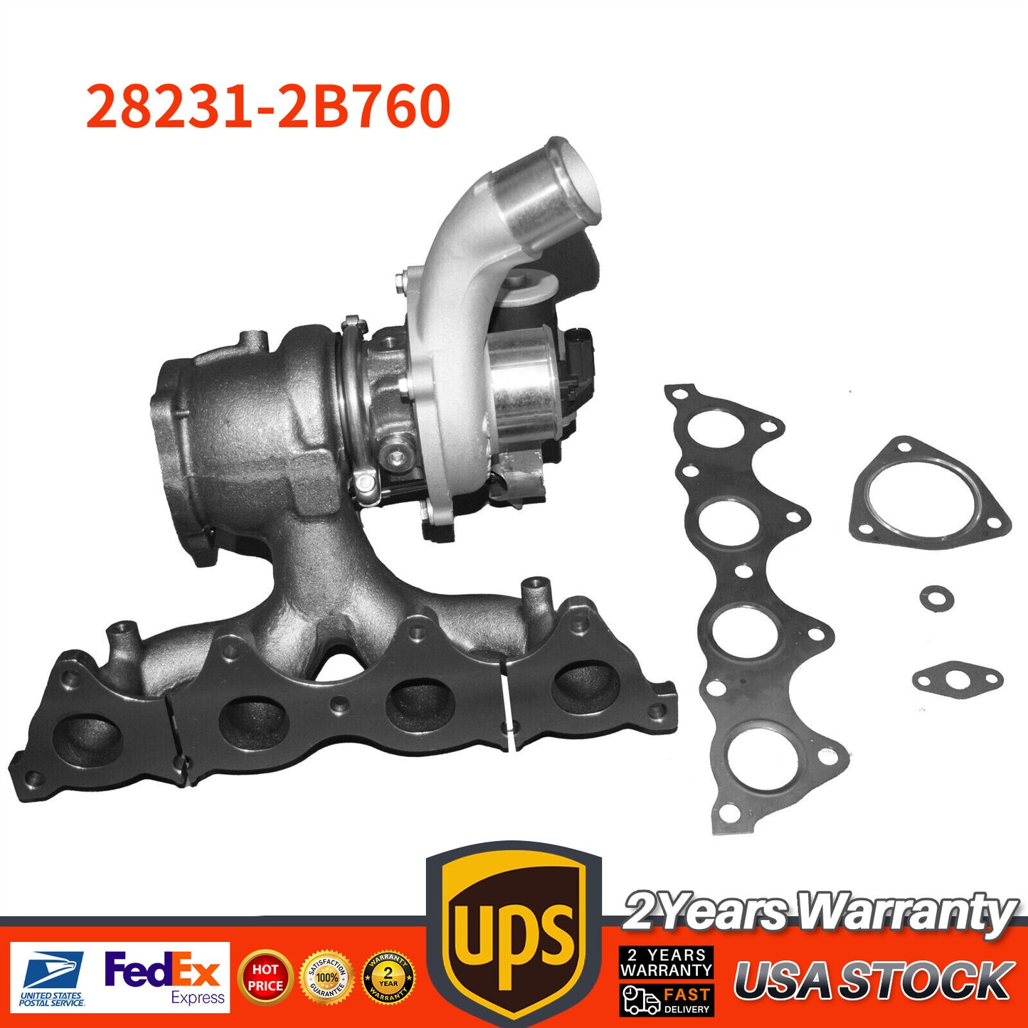 28231-2B760 Turbo Charger Turbocharger for Hyundai for Tucson 1.6L 2016-2018 Engine