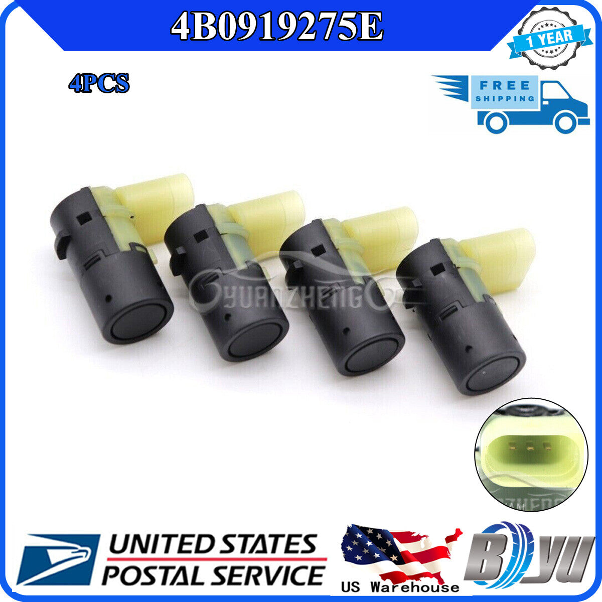 7H0919275C is a parking sensor suitable for Audi for A6 4B 4F for A8 S8 4E A4C RS4 4B0919275E 4x PDC. Q