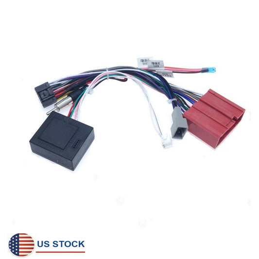 Car 16pin Stereo Radio Wiring Harness Power Cable Adapter With Canbus Box