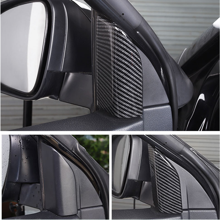 Carbon Fiber Front A Pillars Post Decor Cover Trim for Toyota Highlander 2014-19