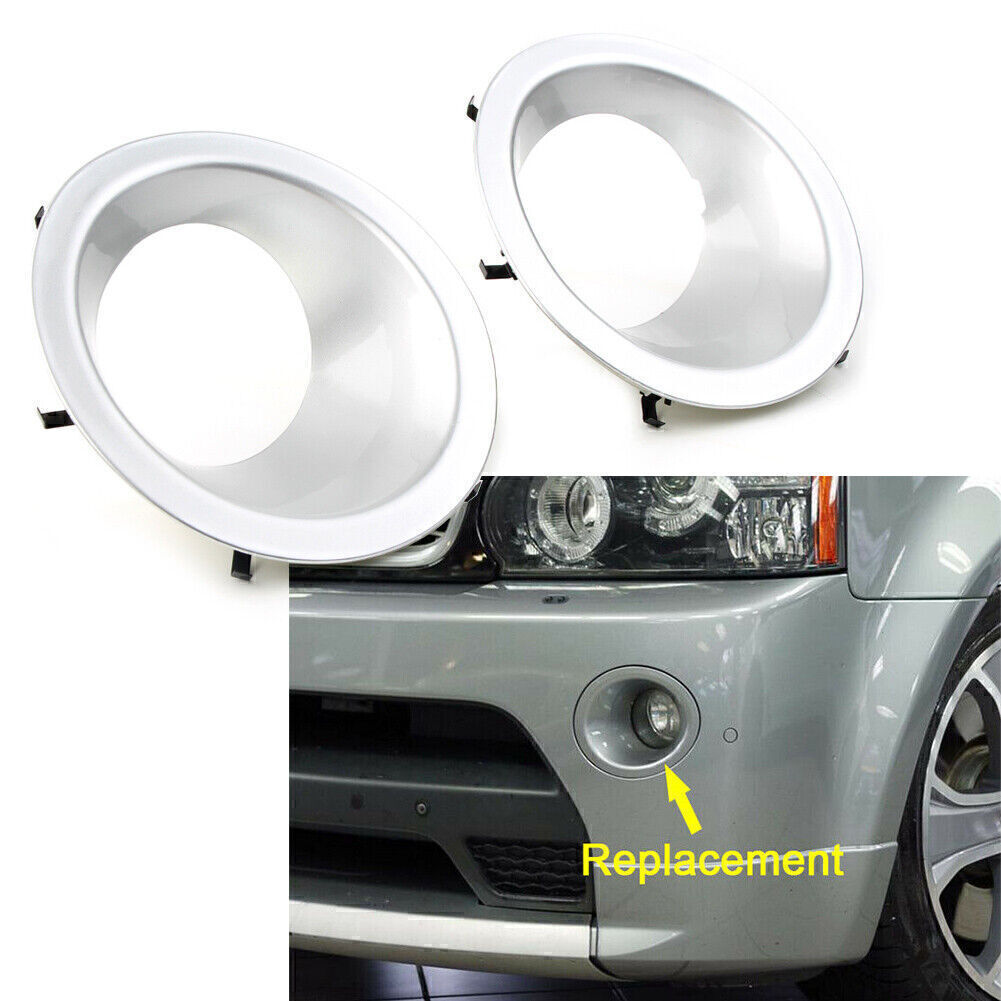 Pair Front Fog Lamp Light Bezel Cover Fit for Range Rover Sport 2010-2013