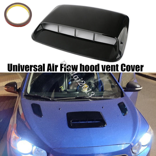 Glossy Black Car Hood Scoop Cover Air Vent Flow Intake Decorative Bonnet Cover Q