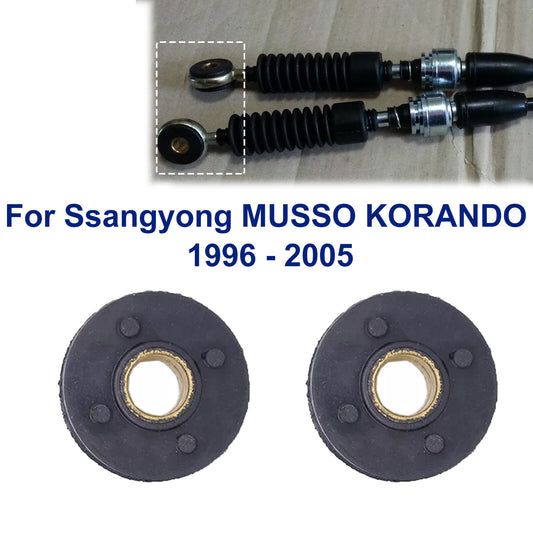 2X for Ssangyong MUSSO for KORANDO 1996 - 2005 Shift Select Cable End Bushing Kit