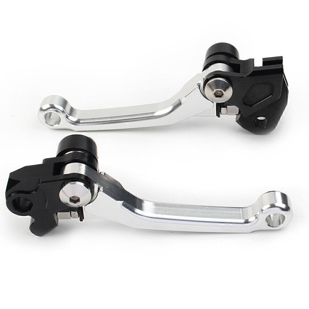 Brake Clutch Levers Handle Fit for Suzuki RMZ450 2005-2019 2020 2021 2022 SILVER po Q