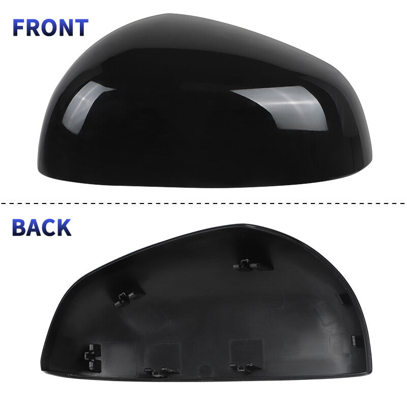 Wing Mirror Cover Cap Glossy Black for Smart Fortwo 2015-2024 Left Driver Side