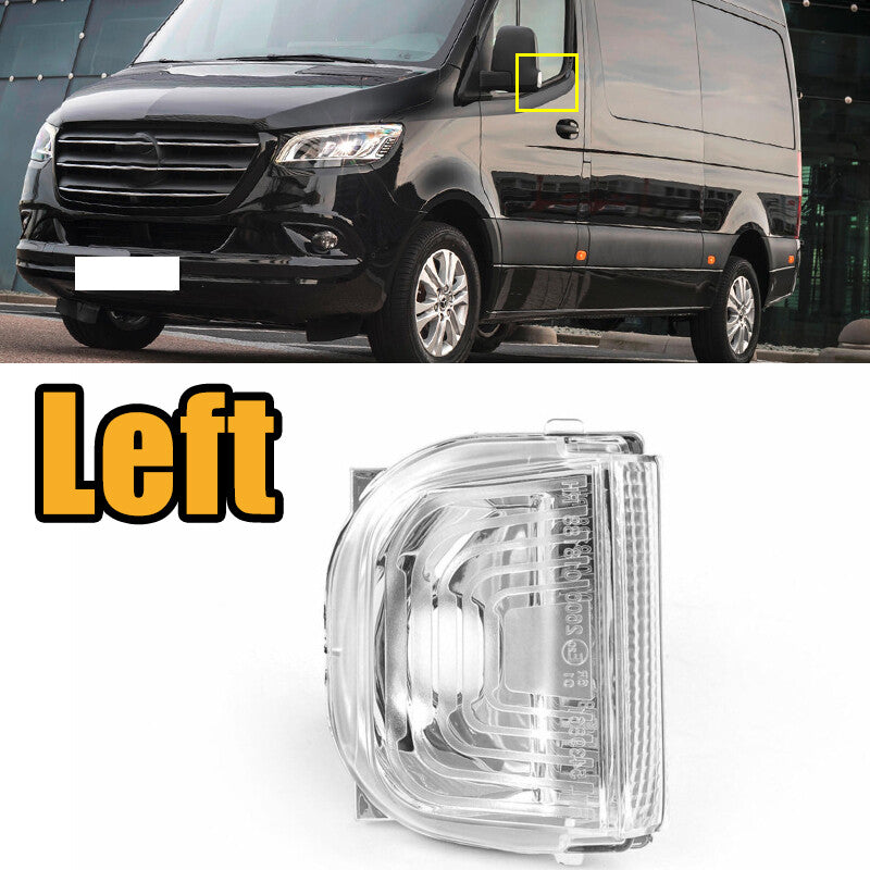 Left-side rearview mirror light/turn signal light for Mercedes Sprinter 2019-2020