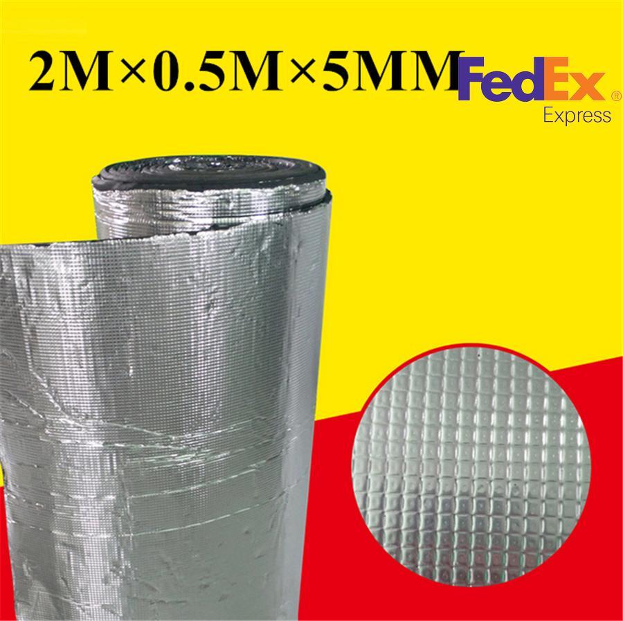 1PC 2x0.5m Car Hood Trunk Floor Firewall Flame Retardant Mat Heat Insulated Pad Q