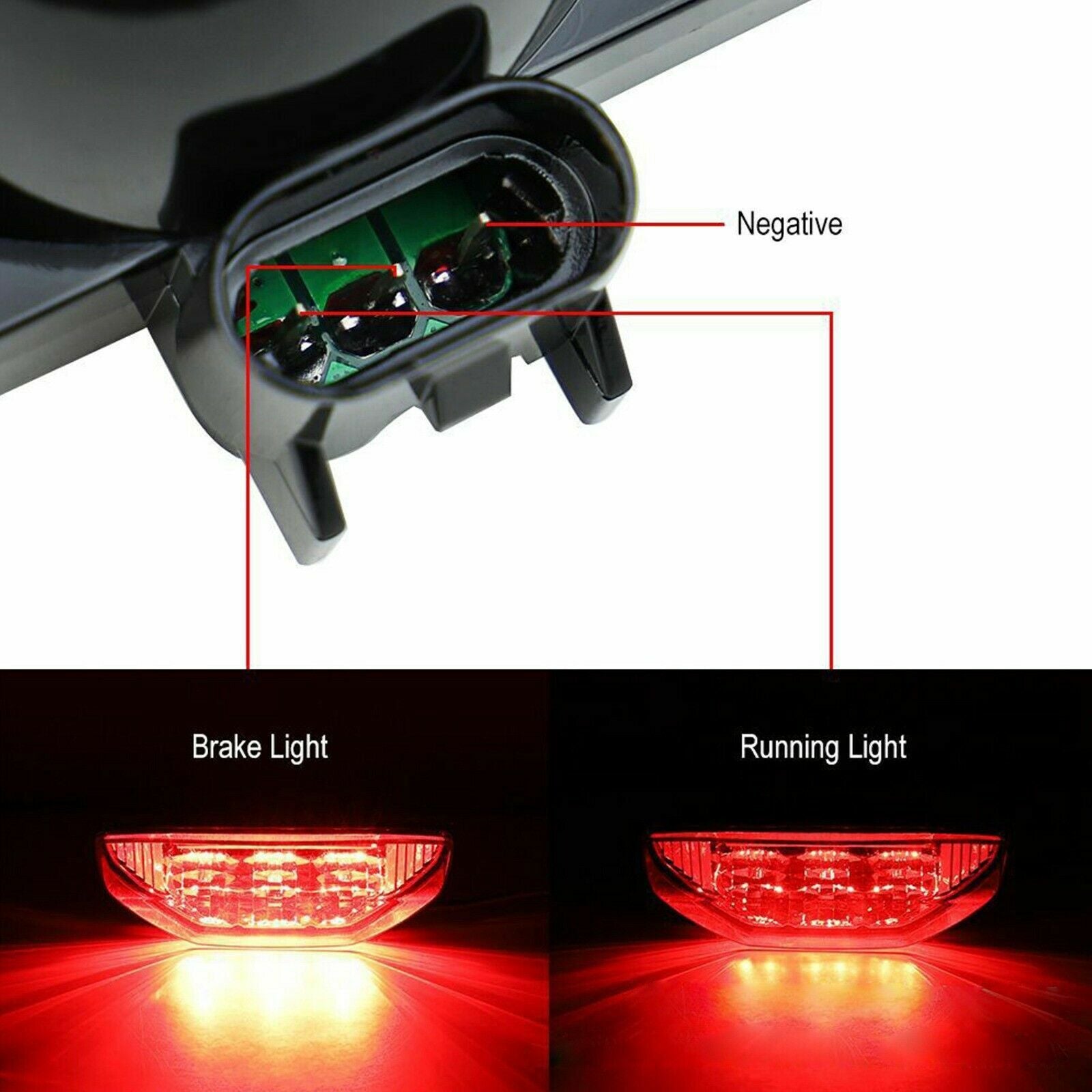 Fit for Honda TRX 250 300 400EX TRX400X 500 700 Smoked LED Brake Tail Light Lamp AT