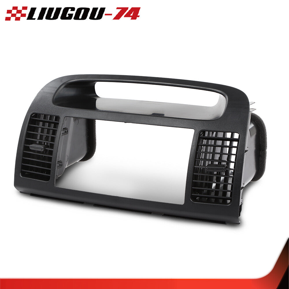 Center Dash Air Conditioning Vent Radio Stereo Decorative Frame Suitable for 02-06 for Toyota for Camry Black Q
