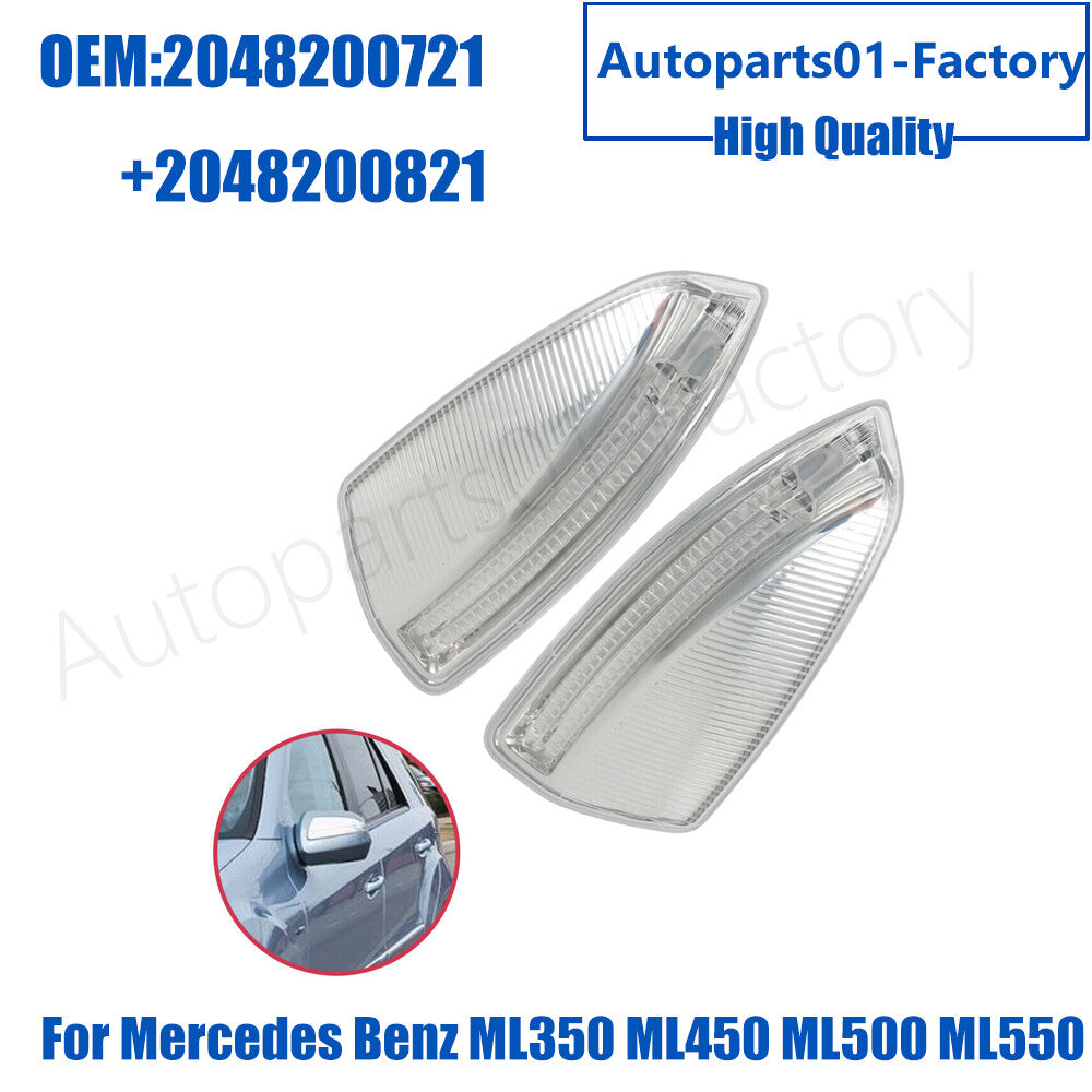 1Pair Mirror Turn Signal Light for Mercedes-Benz W204 W639 C63 C300 C350