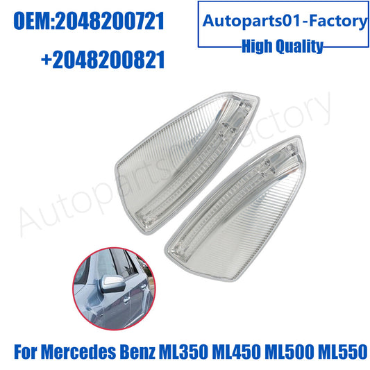 1Pair Mirror Turn Signal Light for Mercedes-Benz W204 W639 C63 C300 C350