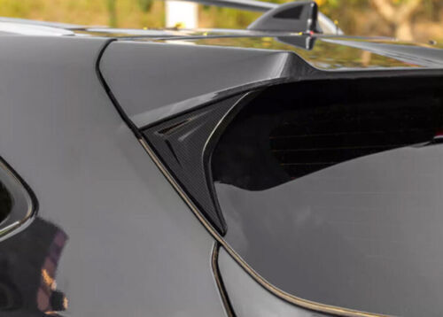 for Toyota Highlander 2020-2023 Carbon Fiber Rear Window Spoiler Wing Side Cover