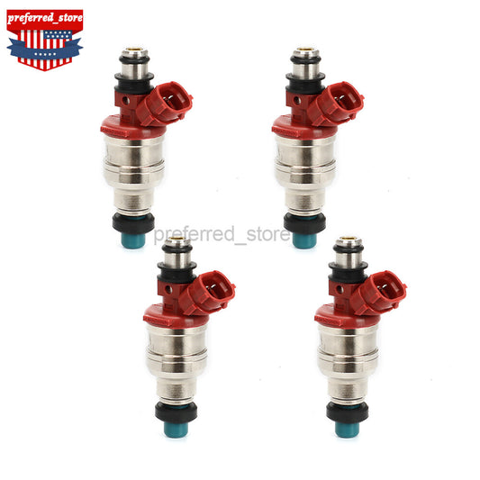 23250-35040 4PCS Fuel Injectors for Pickup Trucks 1990-1993-1995 Base 2.4L v
