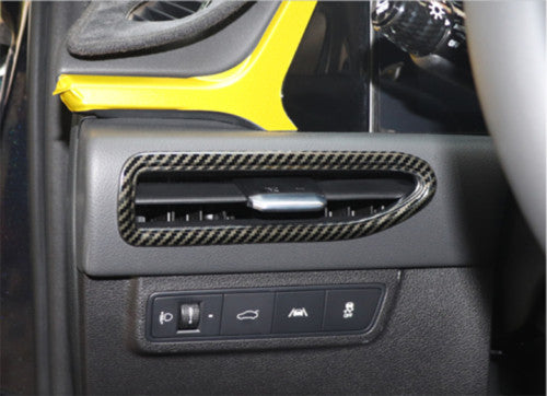For Explorer 2020-2023 Carbon Color ABS Rear Window Rain Wiper Cover Trims v