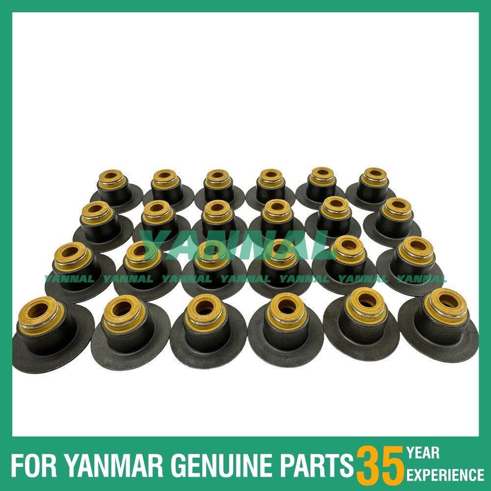 24-piece pack of ISBE6 valve oil seals for excavator engine parts -