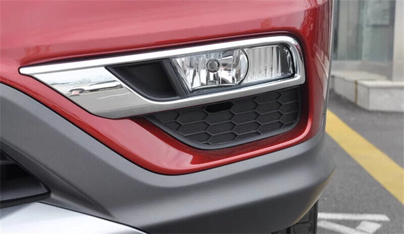 Left Side Front Bumper Fog Lamp Cover Bezel W/Chrome for Honda CRV/CR-V 2015-16