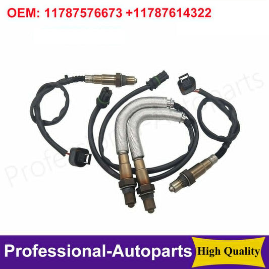 Set of 4Pcs Oxygen Sensor for BMW 550i xDrive for Alpina B7 11-15 4.4L Up+Downstream