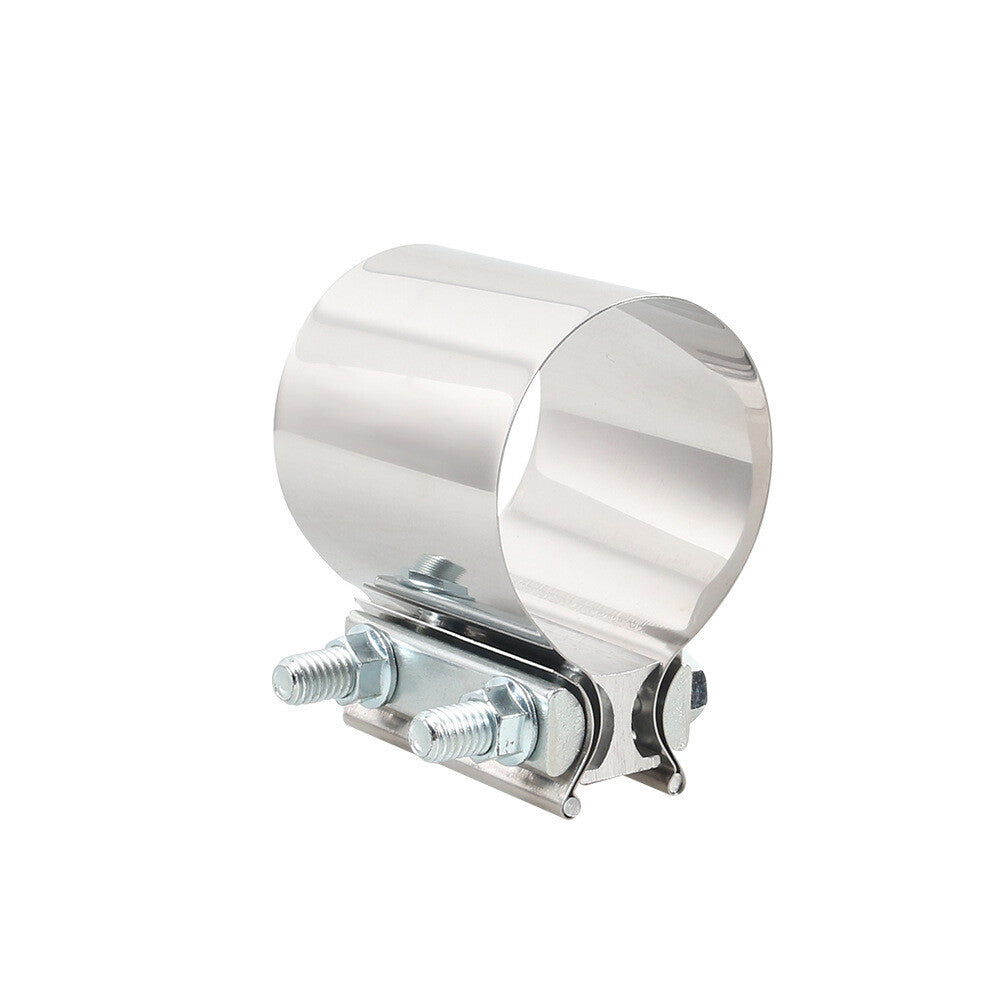 2-inch Butt connector exhaust with clamp, stainless steel pipe clamp, exhaust seal clamp