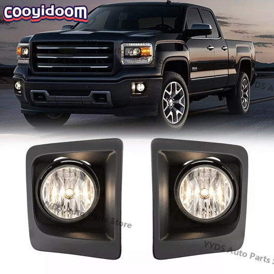 LHRH For 2014-2016 for GMC for Sierra 1500 FACTORY STYLE Front Foglight Assembly Bulb