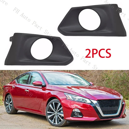 2PCS for Nissan Altima 2019 2020 Fog Light Lamp Trim Cover Frame Bezel