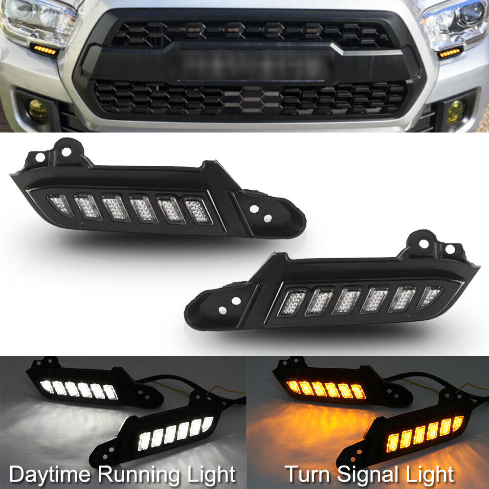 LED Daytime Running Light Fog Lamp Headlight Fit for Toyota Tacoma 2016-2022 DRL Q