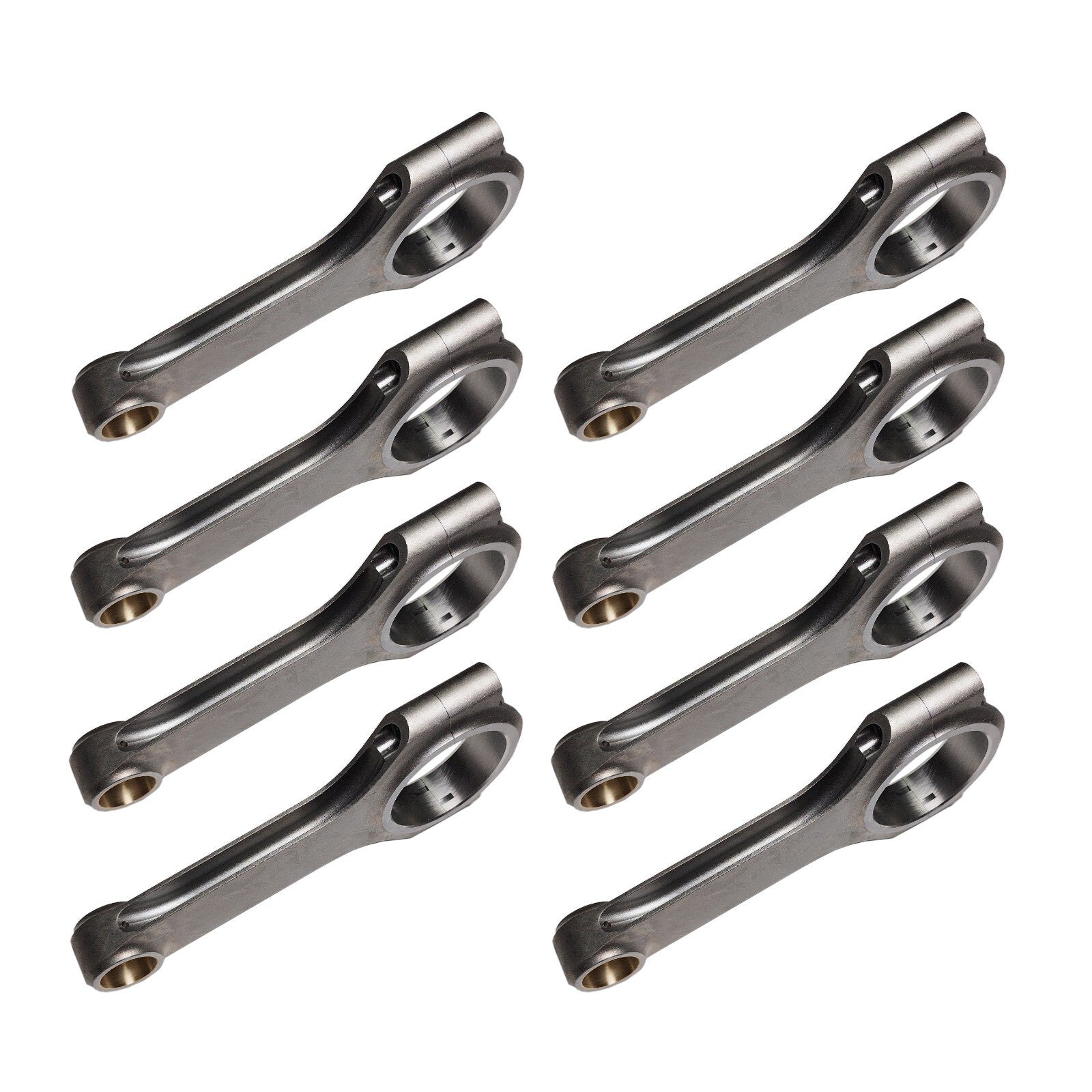 8x Forged 4340 H-Beam 6.125 inch Connecting Rods for /GM SBC 305 350 400 Boltless n
