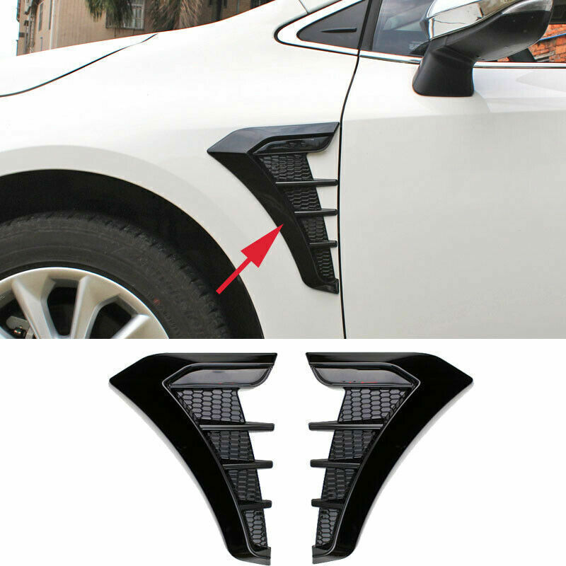for Toyota for Corolla 19-23 2X Gloss Black Front Fender Side Body Hood Trim Cover