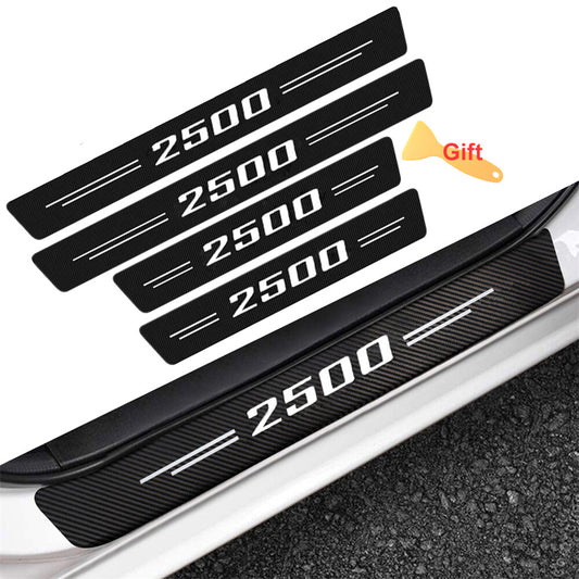 4pcs for GMC Accessories 2500 Letter Cab Door Sill Plate Protectors Step Cover
