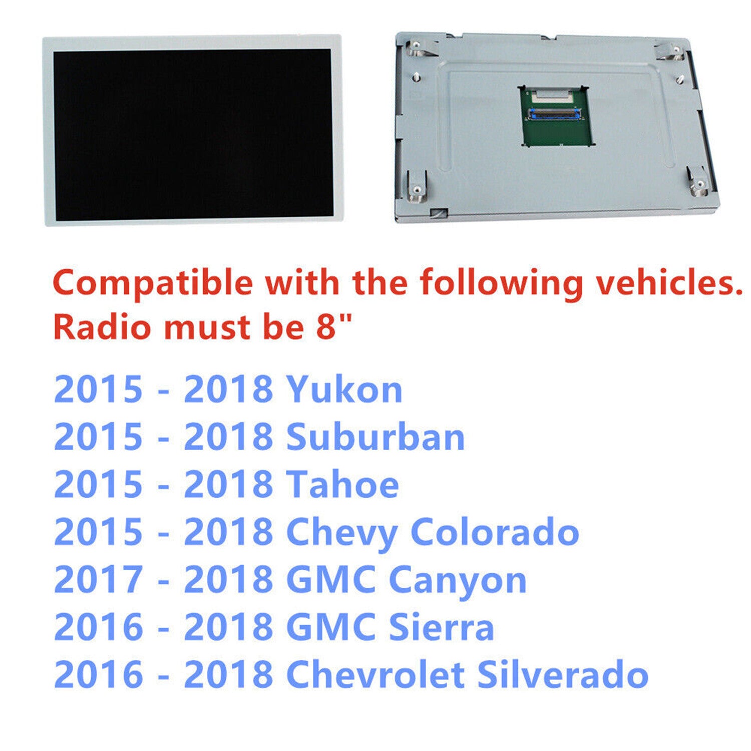Display Touch-Screen GLASS Digitizer LCD Assembly for Yukon for GMC MYLINK n