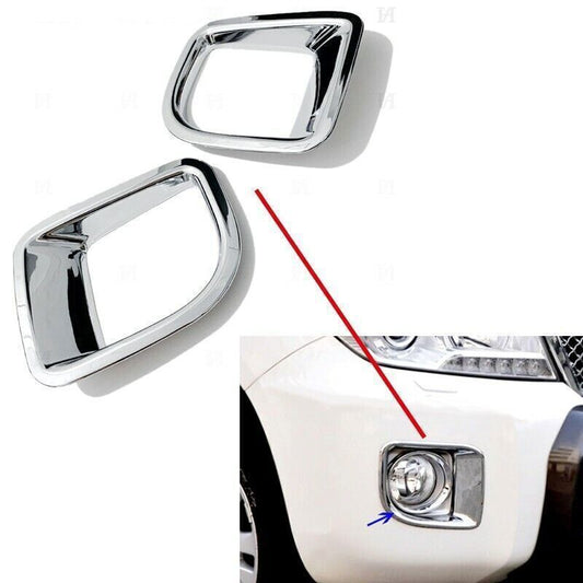 for Toyota LandCruiser Prado LC200 2012-15 Front Bumper Fog Light Frame Trim 2X